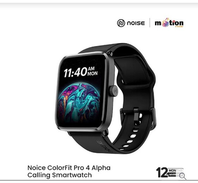 Noise ColorFit Pro 4 Alpha Calling 1.78" AMOLED Smartwatch - Jet Black