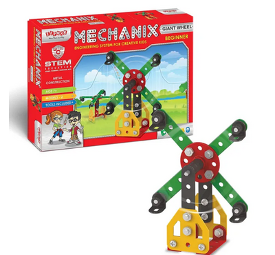 Zephyr 01062 Mechanix Gaint Wheel-Beginner DIY Stem and Education Metal Construction Set, for kids Return Gifts Set-01062