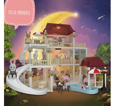 Doll house villa toys Koala Diary Families Luxury rumah boneka koala play pretend