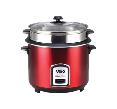 ViGo Rice Cooker- 3.0 L 50-05 SS Red (Double Pot)