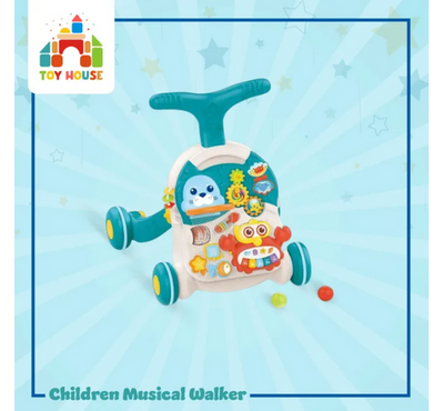 Huanger 2 in 1 walker and active table multifunctional baby with music