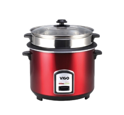 ViGO Rice Cooker 1.8 L Red Two Pot 874138