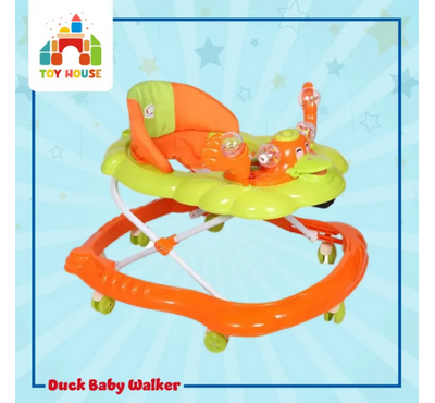 Duck Baby Walker With Light & Music- Orange