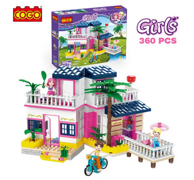 COGO 360 PCS Lego Set House Building Blocks Creative Construction Toys for Girls