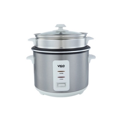 ViGo Rice Cooker- 1.8 L 40-07 Silver SS (Single Pot)