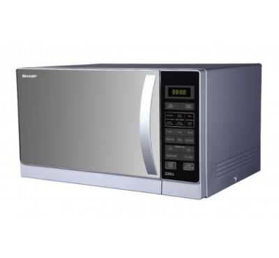 Sharp Grill Microwave Oven R-72A1-SM-V | 25 Litres - Mirror Silver