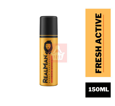 Realman Body Spray For Men Fresh Active 150ml
