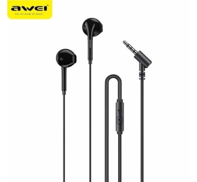 Awei PC-7 Mini Stereo Semi In-Ear Earphone Noise Isolation Explosive Bass With Built-In Microphone