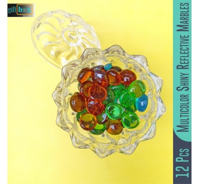 50 Pcs Multicolor Reflective Stones For Aquarium Flower Pot Garden Room Interior Home Decorative Stones