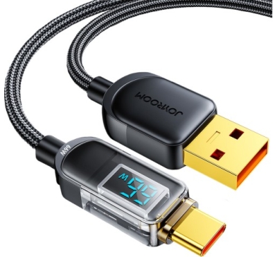 Joyroom S-AC066A4 66W USB to Type-C Fast Charging Data Cable With Digital Display PD QC3.0 Cable Length:1.2m