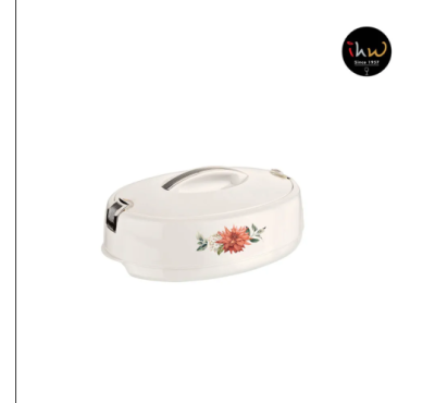 Asian Elegant Casserole Oval Hotpot 5.0 Ltr White  DLX5000