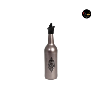 Coloured Oil Bottle-Metallic Silver 750 Ml  151146-129