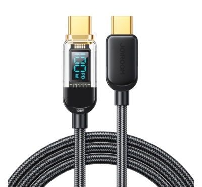 Joyroom S-CC100A4 100W Type-C to Type-C PD QC3.0 Fast Charging Cable With Digital Display