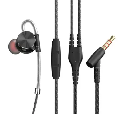 QKZ DM10 In-ear Headphone Bass Subwoofer Metal Wired Earphone Magnetic Suction Line Control with Microphone Sports Headsets Earphones