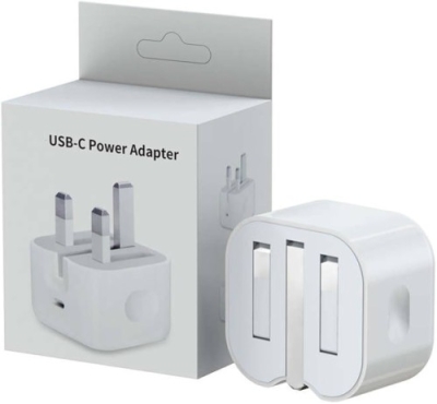 Apple 20W USB-C Power Adapter Folding pins - White (Model -A2344)
