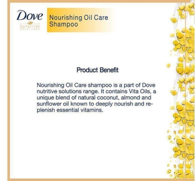 Dove Shampoo Nourishing Oil Care 170ml (15% Extra)