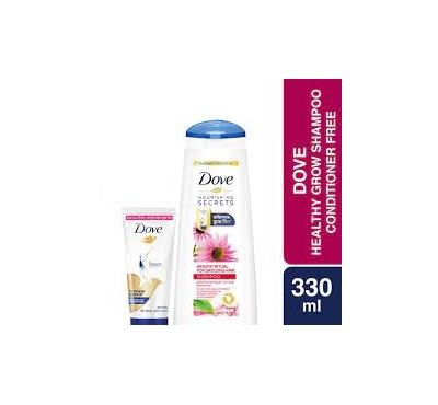 Dove Shampoo Healthy Grow 330ml (Conditioner Free)