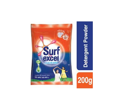 Surf Excel Synthetic Laundry Detergent Powder 200g