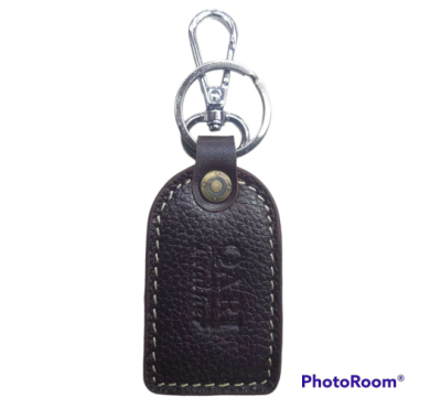 Authentic Export Quality Leather Key Ring Coffee