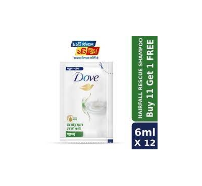 Dove Intense Repair Shampoo 6ml (Buy 11 Get 1 Free)