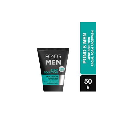 Pond's Men Facewash Acne Solution Facial Foam 50g