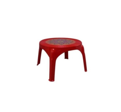 Caino Center Table Ro Printed Crown Red