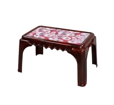 Classic Center Table Printed Cherry Rose Wood