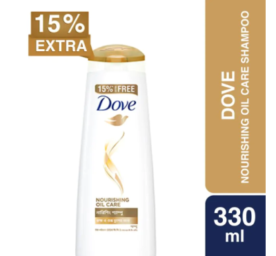 Dove Shampoo Nourishing Oil Care 330ml (15% Extra)