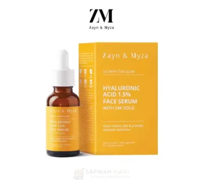 Zayn & Myza Hyaluronic Acid 1.5% & 24k Gold Face Serum