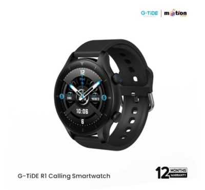 G-Tide R1 Calling Smart watch with SpO2 - Black