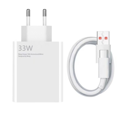 Xiaomi Fast Charger 33W Qc 4.0 Quick Fast Charge Adapter With 5A Type-C