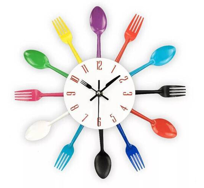 Designer Spoon & Fork Wall Clock