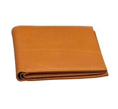 Men's Leather Wallet-Sandy Brown