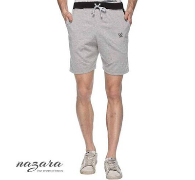 Cotton Shorts for Men - Light Grey