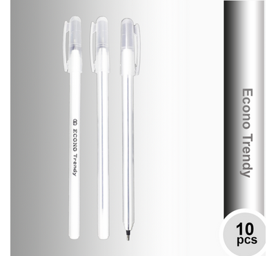 Econo Trendy Pen Black ink color- 10 pcs [CLONE]
