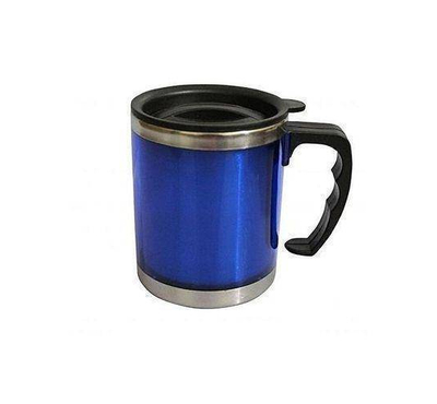 Stainless Steel Travel Mug - Blue and Black