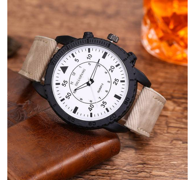 100% Leather Analog Watch for Men