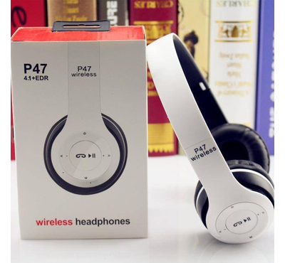 P47 - Wireless Bluetooth Headphone - White