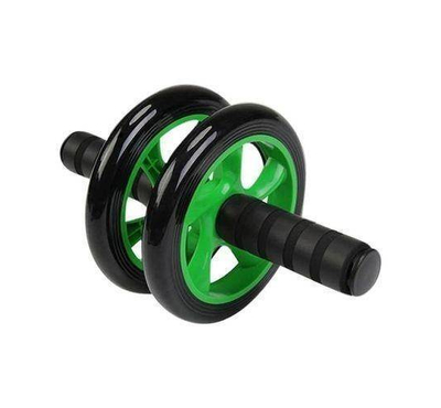 Braked AB Exercise Wheel - Black and Green