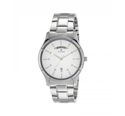 TITAN Workwear Watch-Silver Strap