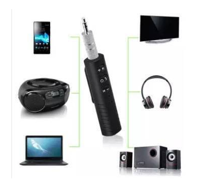 Wireless Handsfree Bluetooth Car Aux Adapter & Bluetooth for Music Streaming Sound System and Audio Stereo System