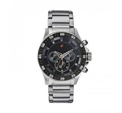 Fastrack Silver Stainless Steel Chronograph Watch for Men