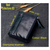 Black 100% Original Leather Card Holder and Two Zipper Pockets Wallet for Men