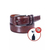 Chocolate Leather Formal Belt For Boys (Key Ring FREE)