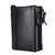 Black Original Leather Card Holder and Two Zipper Pockets Wallet for Men, 3 image