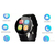 F25 Full Touch Screen Wristband Real Time Heart Rate Blood Pressure Monitor Music Smart Watch, 2 image