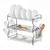 3 Layer Dish Drainer - Silver, 3 image