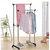 Stainless Steel Double Pole Cloth Rack
