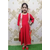 Girls Party Frock-Red(5-6Y)