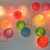 LED Colorful Cotton Ball String Christmas Fairy Lights